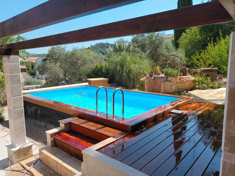 Piscine bois 5 x 3 m